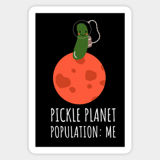 Pickle Astronaut On A Pickle Planet Funny Sticker